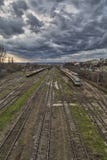 Bahnstation auf Varna, Bulgarien stockbild Bahnstation auf Varna, Bulgarien stockbild