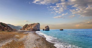 Bahía del Aphrodite Paphos, Chipre imagen de archivo libre de regalías Bahía del Aphrodite Paphos, Chipre imagen de archivo libre de regalías