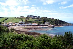 Baie d'île-Rozel de débardeur photo stock Baie d'île-Rozel de débardeur photo stock