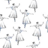 Bailarinas inconsútiles del modelo Imágenes de archivo libres de regalías Bailarinas inconsútiles del modelo Imágenes de archivo libres de regalías