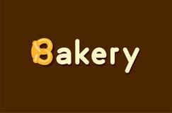 Baker Logo with Pretzel roll - Vector Emblem Design of Baker products on dark background in creative style. Vector Illustration Baker Logo with Pretzel roll - Vector Emblem Design of Baker products on dark background in creative style. Vector Illustration