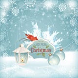 Bakgrund för bollar för jul för Xmas-fågellykta royaltyfri illustrationer Bakgrund för bollar för jul för Xmas-fågellykta royaltyfri illustrationer
