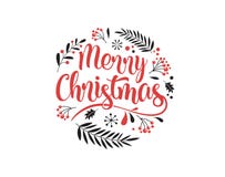 Bakgrund för glad jul med typografi som märker Hälsningkort, baner och affisch vektor illustrationer Bakgrund för glad jul med typografi som märker Hälsningkort, baner och affisch vektor illustrationer