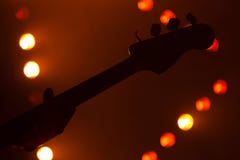 Bakgrund för levande musik, elektrisk elbas royaltyfria bilder Bakgrund för levande musik, elektrisk elbas royaltyfria bilder