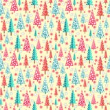 Bakgrund för lyckligt nytt år med granar stock illustrationer Bakgrund för lyckligt nytt år med granar stock illustrationer