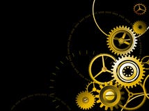 bakgrund gears guld- royaltyfri illustrationer bakgrund gears guld- royaltyfri illustrationer