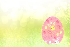 bakgrund lyckliga easter Abstrakt grön äng med vårblommor och ett färgrikt easter ägg och en ljus vit vårbakgrund stock illustrationer bakgrund lyckliga easter Abstrakt grön äng med vårblommor och ett färgrikt easter ägg och en ljus vit vårbakgrund stock illustrationer