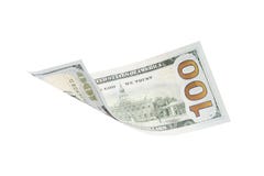 bakgrundsdollar hundra isolerade en white arkivbild bakgrundsdollar hundra isolerade en white arkivbild