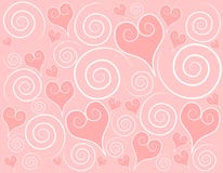 bakgrundshjärtor tänder - pinkswirls stock illustrationer bakgrundshjärtor tänder - pinkswirls stock illustrationer