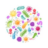Bakteria zarazek Znosi wirus alergii drobnoustrojów bakterii epidemiologii bakteryjnej infekcji zarazków grypy biologiczne chorob royalty ilustracja Bakteria zarazek Znosi wirus alergii drobnoustrojów bakterii epidemiologii bakteryjnej infekcji zarazków grypy biologiczne chorob royalty ilustracja