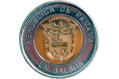 Balboa moneta Z powrotem Obraz Stock Balboa moneta Z powrotem Obraz Stock