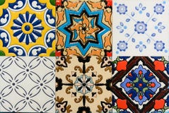 Baldosa cerámica del vintage marroquí del estilo de Spanich Baldosa cerámica del vintage marroquí del estilo de Spanich