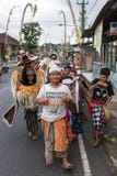 Balinese kids playing Barong walking on the streets of Ubud in Bali, Indonesia. Stock Photo Balinese kids playing Barong walking on the streets of Ubud in Bali, Indonesia. Stock Photo