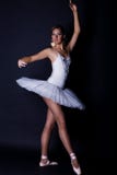 Ballerina In White Tutu Royalty Free Stock Images