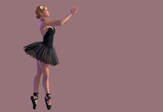 Ballerina sveglia flessibile illustrazione vettoriale Ballerina sveglia flessibile illustrazione vettoriale