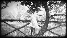 Ballerine de vintage, vieil effet de film Ballerine de vintage, vieil effet de film