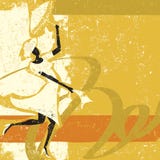 Ballerino con un ombrello illustrazione di stock Ballerino con un ombrello illustrazione di stock