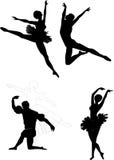 Ballet Silhouettes Royalty Free Stock Image