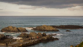 Ballintoy jest małym wioską, townland i cywilnym parafią w okręgu administracyjnym Antrim, Północny - Ireland zdjęcie stock Ballintoy jest małym wioską, townland i cywilnym parafią w okręgu administracyjnym Antrim, Północny - Ireland zdjęcie stock