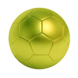 Ballon de football vert d'isolement sur le fond blanc Photo stock Ballon de football vert d'isolement sur le fond blanc Photo stock