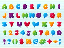 Balloon Alphabet Vector Character Set Illustration With Kids Style Toys Colorful Air Balls Isolated Birthday Stock Photography Balloon Alphabet Vector Character Set Illustration With Kids Style Toys Colorful Air Balls Isolated Birthday Stock Photography
