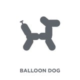 Balloon dog icon from Circus collection. stock illustration Balloon dog icon from Circus collection. stock illustration