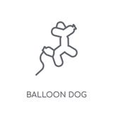 Balloon dog linear icon. Modern outline Balloon dog logo concept stock illustration Balloon dog linear icon. Modern outline Balloon dog logo concept stock illustration