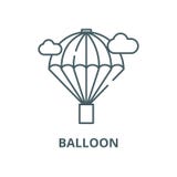 Balloon vector line icon, linear concept, outline sign, symbol vector illustration Balloon vector line icon, linear concept, outline sign, symbol vector illustration