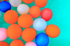Balloons floating in pool background royalty free stock photos Balloons floating in pool background royalty free stock photos