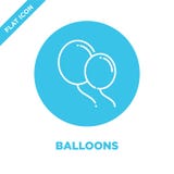 balloons icon vector. Thin line balloons outline icon vector illustration.balloons symbol for use on web and mobile apps, logo, royalty free illustration balloons icon vector. Thin line balloons outline icon vector illustration.balloons symbol for use on web and mobile apps, logo, royalty free illustration