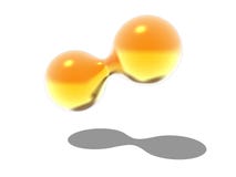 Balls Of Orange Liquid Stock Image