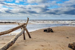 Baltic sea coastline near Saulkrasti town, Latvia stock photos Baltic sea coastline near Saulkrasti town, Latvia stock photos