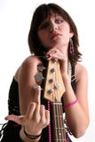 Bambina bassa con l'atteggiamento V2 fotografia stock libera da diritti Bambina bassa con l'atteggiamento V2 fotografia stock libera da diritti