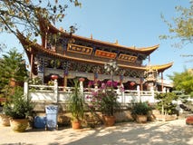 Bamboo temple at Kunming, China Royalty Free Stock Image Bamboo temple at Kunming, China Royalty Free Stock Image