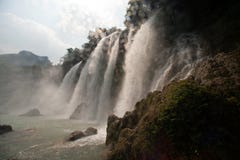 Ban Gioc waterfall in Vietnam. royalty free stock photos Ban Gioc waterfall in Vietnam. royalty free stock photos