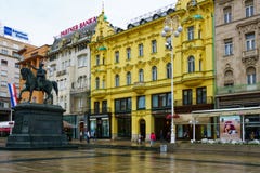 Ban Jelacic Square, Zagreb royalty free stock photo Ban Jelacic Square, Zagreb royalty free stock photo