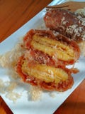 Banana fritta immagini stock Banana fritta immagini stock