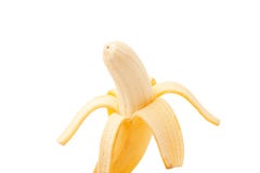 Banana On White Royalty Free Stock Image