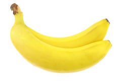 Bananas isoladas no fundo branco fotografia de stock royalty free Bananas isoladas no fundo branco fotografia de stock royalty free