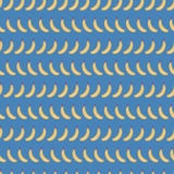 Bananer räcker i rad utdragna vektormodellblått vektor illustrationer Bananer räcker i rad utdragna vektormodellblått vektor illustrationer
