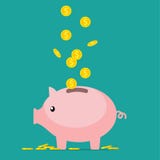 Banco piggy do porco ilustração do vetor Banco piggy do porco ilustração do vetor