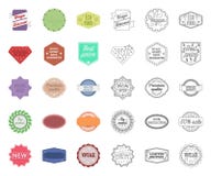 Bande dessin?e diff?rente de label, ic?nes d'ensemble dans la collection r?gl?e pour la conception L'index et la marque dirigent illustration libre de droits Bande dessin?e diff?rente de label, ic?nes d'ensemble dans la collection r?gl?e pour la conception L'index et la marque dirigent illustration libre de droits