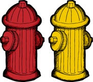 Bande dessinée de bouche d'incendie illustration libre de droits Bande dessinée de bouche d'incendie illustration libre de droits