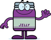 Bande dessinée Jelly Jar Waving illustration libre de droits Bande dessinée Jelly Jar Waving illustration libre de droits