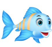Bande dessinée mignonne de poissons illustration libre de droits Bande dessinée mignonne de poissons illustration libre de droits