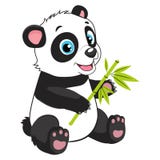 Bande dessinée Panda Eats Bamboo Branch Peu ours drôle Panda Vector Image illustration de vecteur Bande dessinée Panda Eats Bamboo Branch Peu ours drôle Panda Vector Image illustration de vecteur