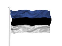 Bandeira 2 de Estónia ilustração do vetor Bandeira 2 de Estónia ilustração do vetor