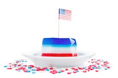 Bandeira americana e geleia foto de stock Bandeira americana e geleia foto de stock