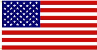 Bandeira americana exata ilustração stock Bandeira americana exata ilustração stock
