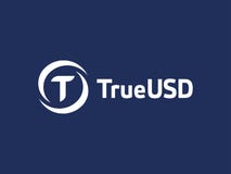 Bandeira cripto de TrueUSD TUSD ilustração stock Bandeira cripto de TrueUSD TUSD ilustração stock